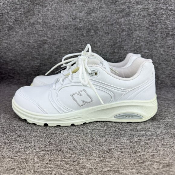 ✅New Balance 812 Walking Shoes WW812WT Womens 7B White Leather Shoes Made In USA - Picture 9 of 12